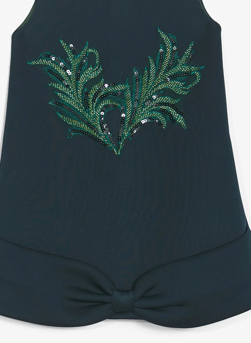 Little Golden Apple Little Cut Sleeves With Bow Design